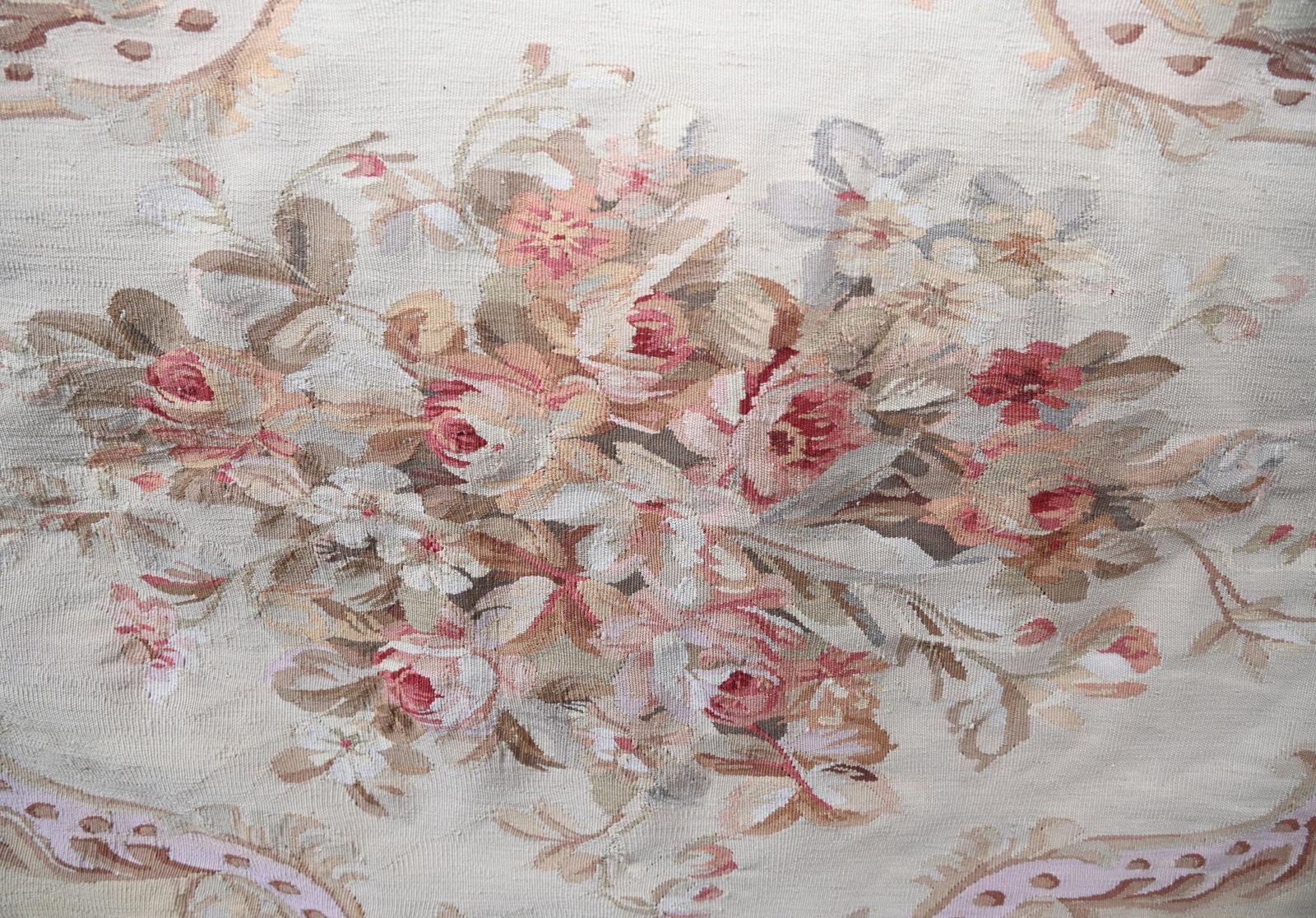 Large French Floral Tapestry Abusson 8 Ft 262 Cm photo 1850.0