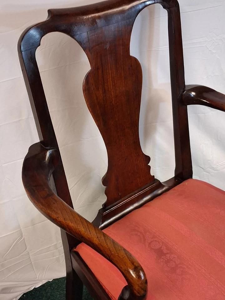 Antique Queen Anne Style Chair photo Furniture