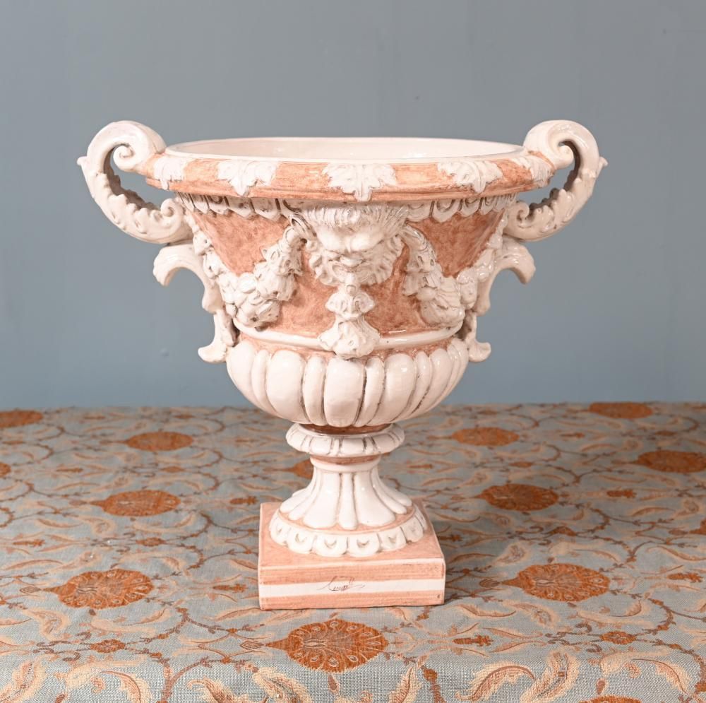 Grand Tour Italian Planter Urn Terracotta Jardiniere photo furniture