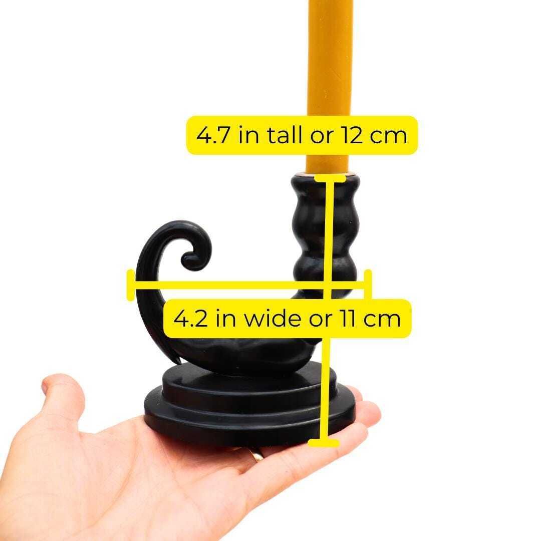 Antique Art Deco Era Scorpion Tale Single Bakelite Candlestick Holder C 1920's. photo Home Decor