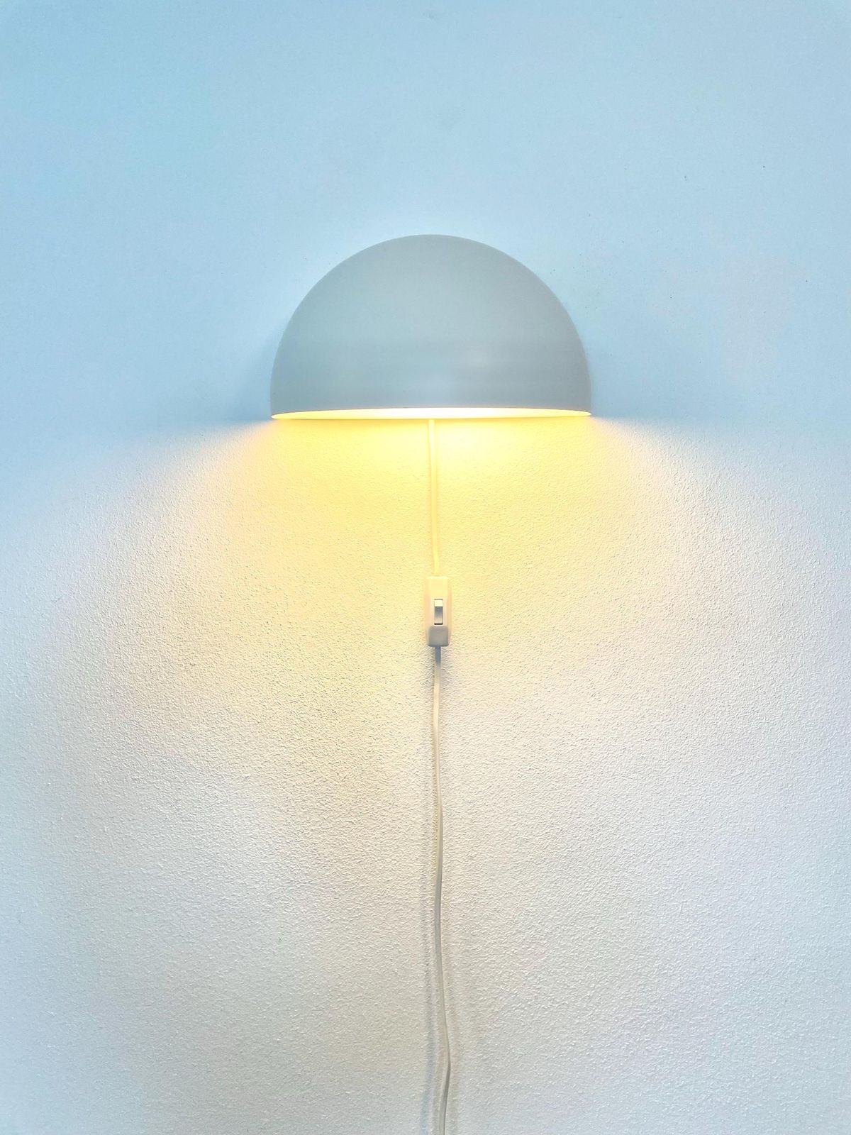 Postmodern Vintage Danish "Quarto" Three Wall Lamps In White   Design By Torsten Thorup And Claus Bonderup For Focus In The 1980s photo for sale