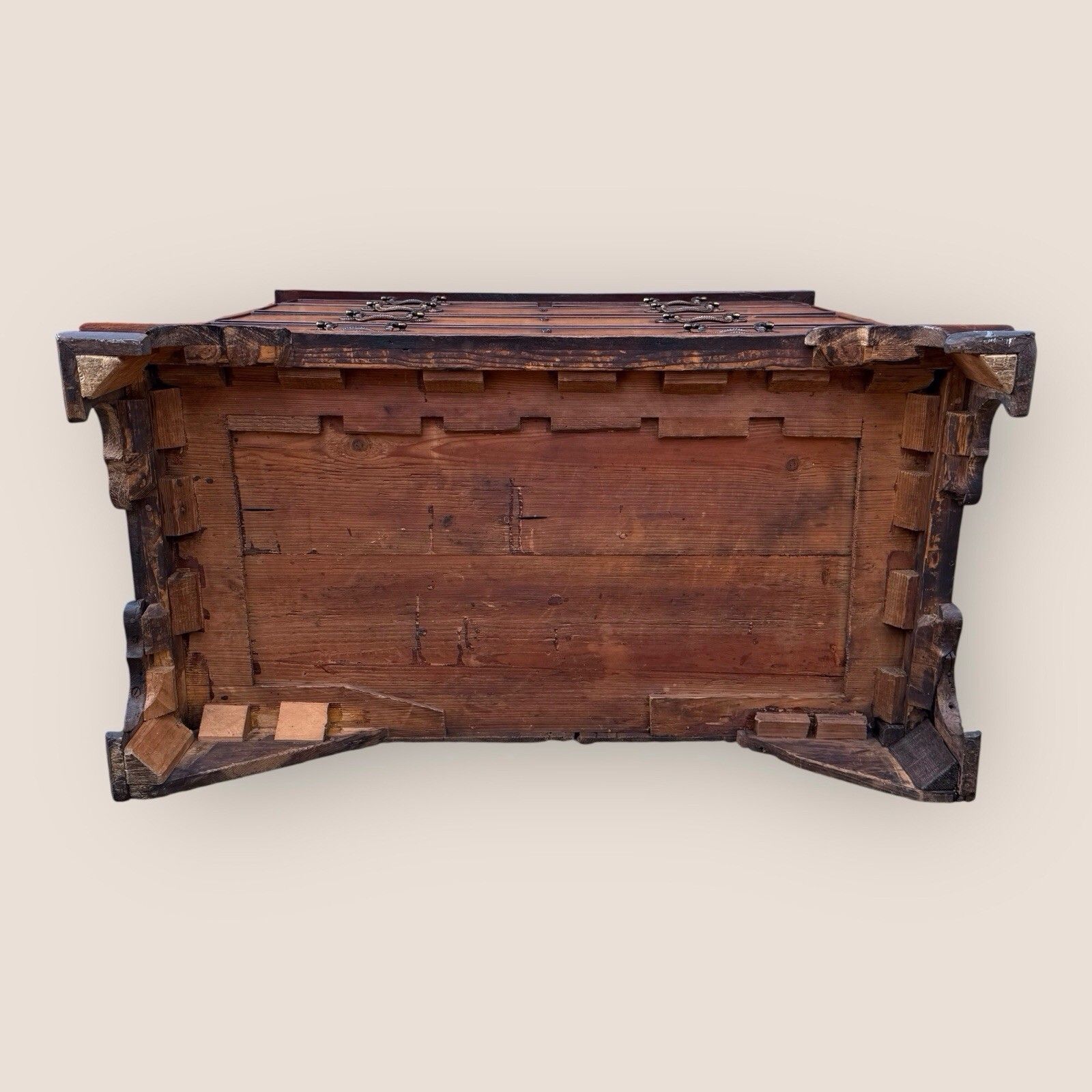 photo vinterior Antique George III 1790 Mahogany & Brass Chest Of 5 Drawers By J Moorcroft