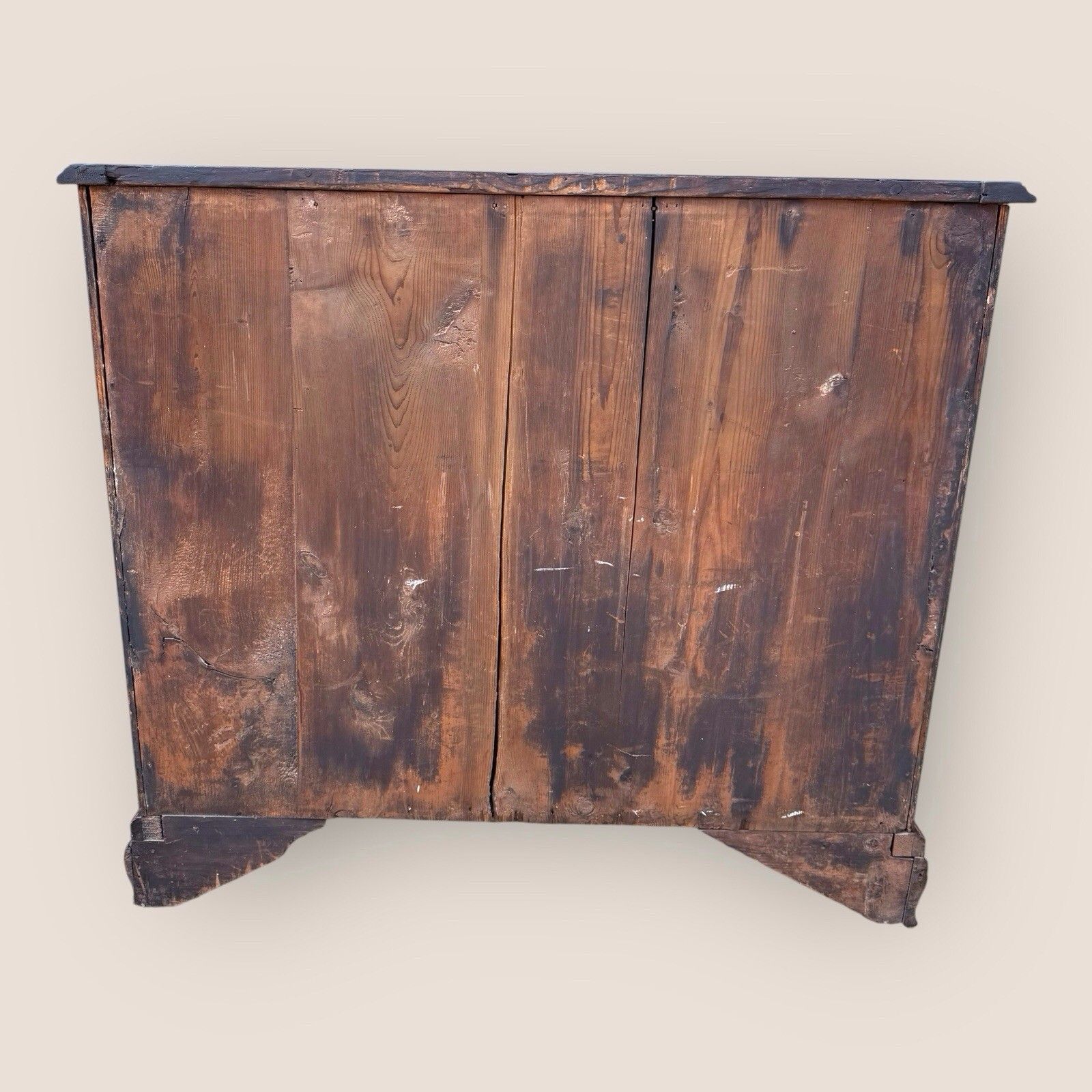 photo buy Antique George III 1790 Mahogany & Brass Chest Of 5 Drawers By J Moorcroft