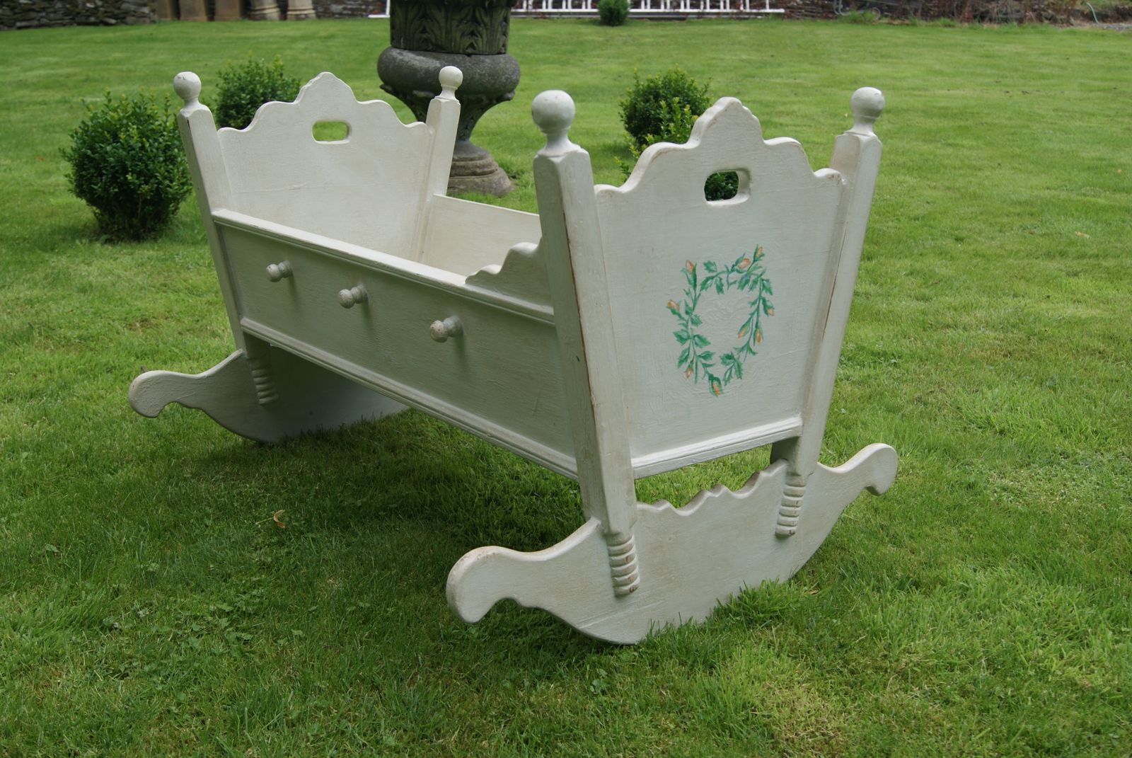 Antique 19th Century European Cradle photo for sale