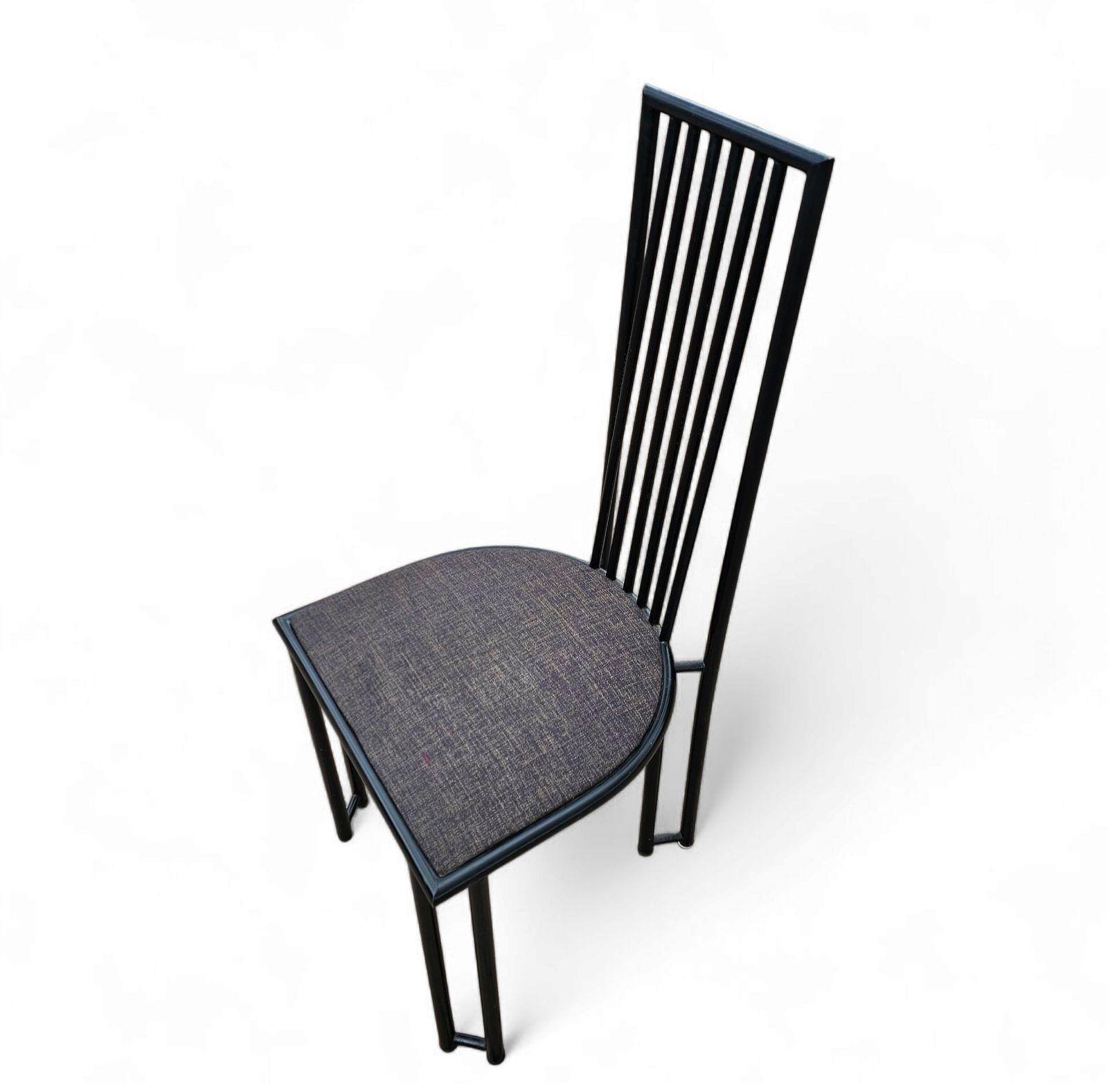 4 X Postmodern Chair / Metal Frame / 1980s photo buy