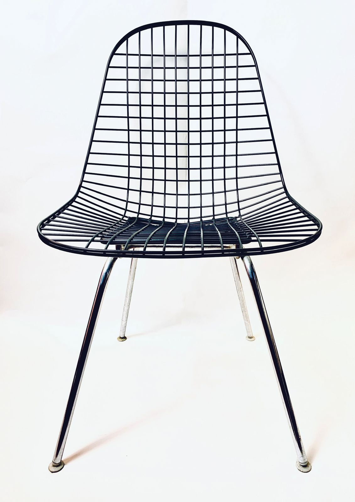 A Pair Of Dkr Wire Chairs By Charles Eames For Herman Miller