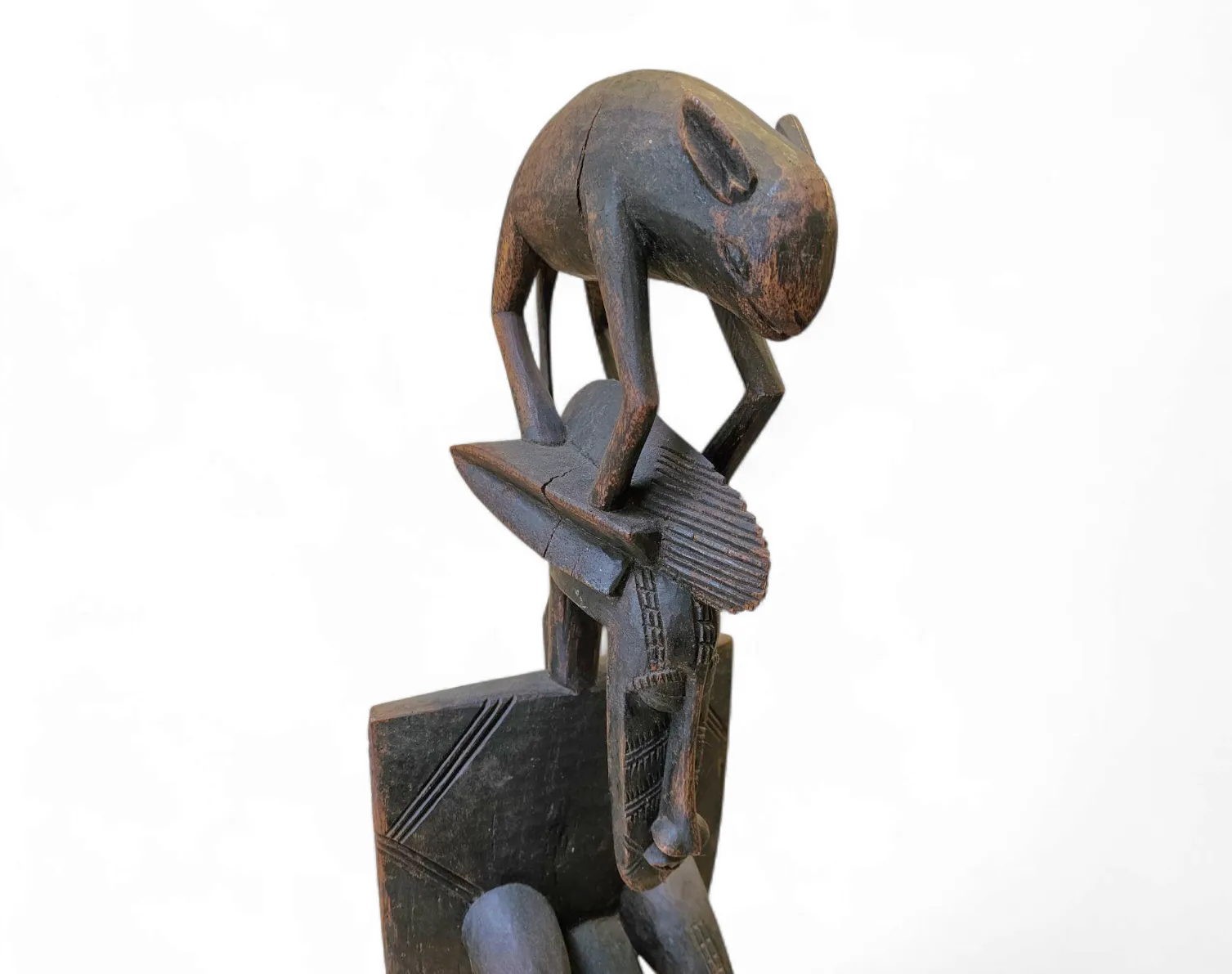 Wooden / Dogon / African Figure Sculpture / 1960s photo vintage