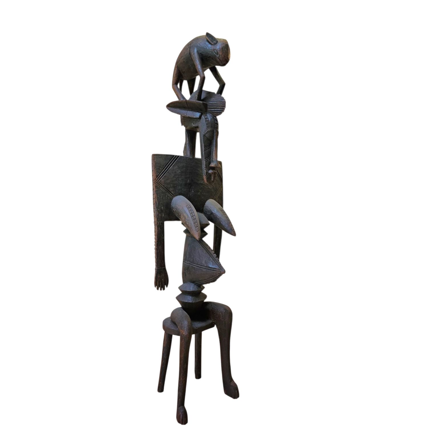 Art Wooden / Dogon / African Figure Sculpture / 1960s photo