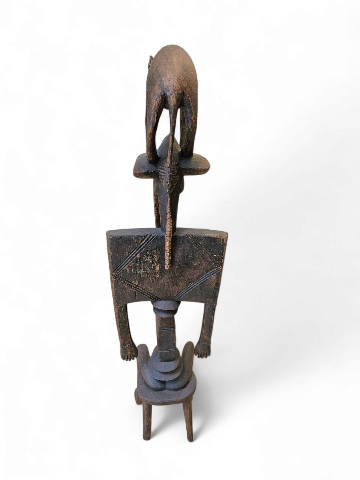 photo vintage Wooden / Dogon / African Figure Sculpture / 1960s