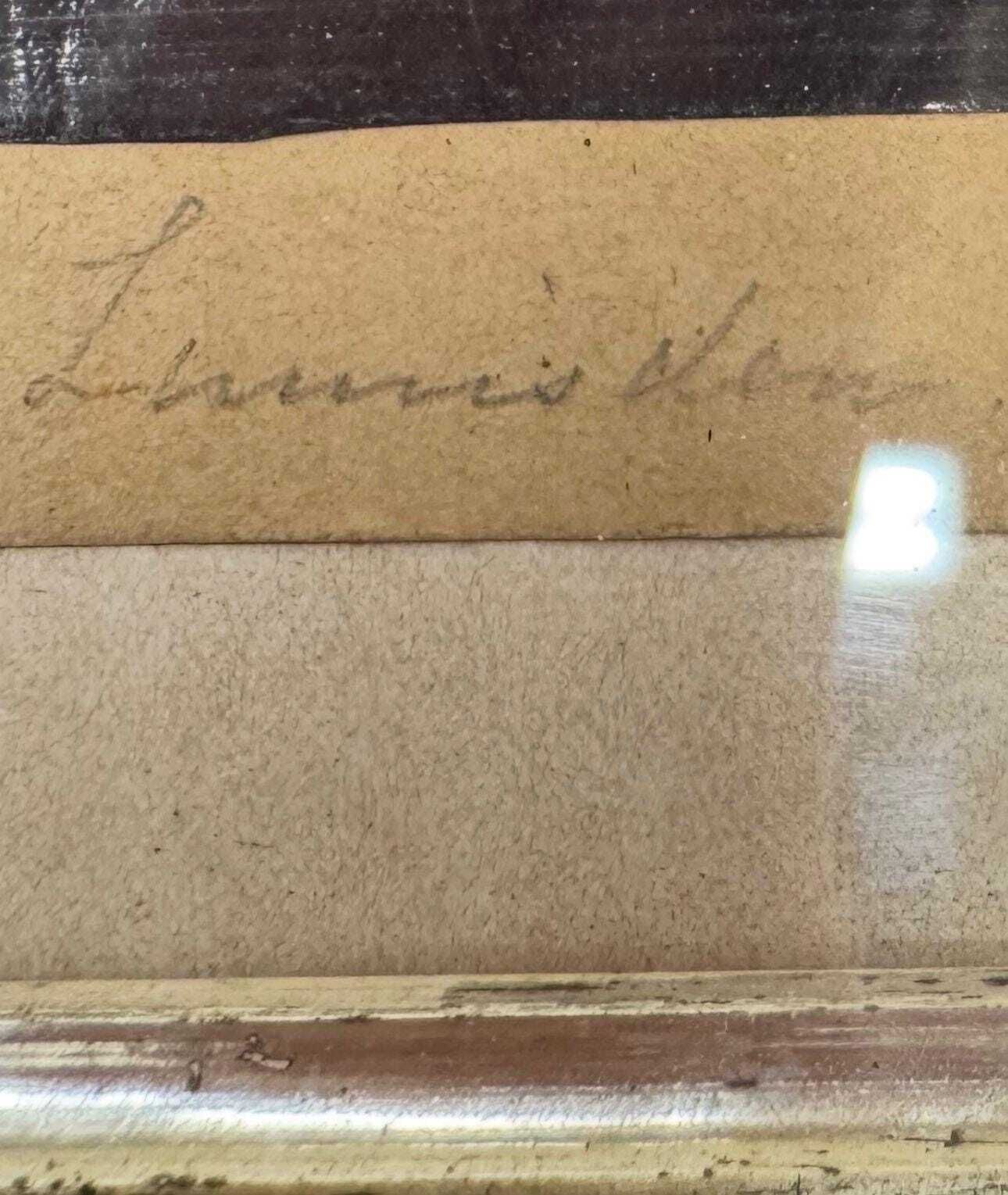 Antique 19thc Silhouette Portrait In Oak Frame – Family Scene, Signed & Rare photo for sale