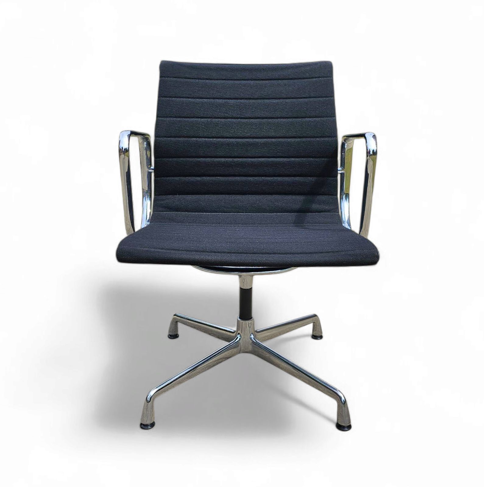photo for sale Ea 107 / 108 Alu  S / Eames / Vitra Office Chair / Black Hupsak Fabric / Chrome Frame