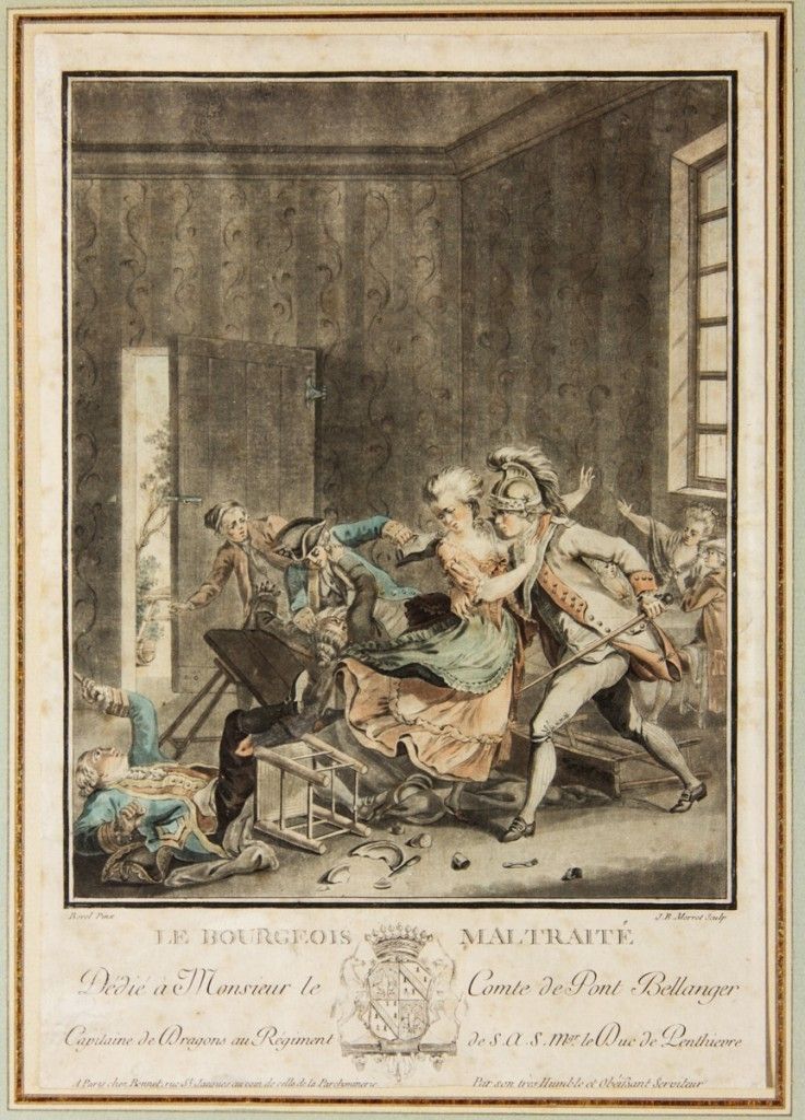 The Mistreated Bourgeois, Dedicated To The Count Of Pont Bellanger, Captain Of Dragons In The Regiment Of Hsh The Duke Of Penthievre