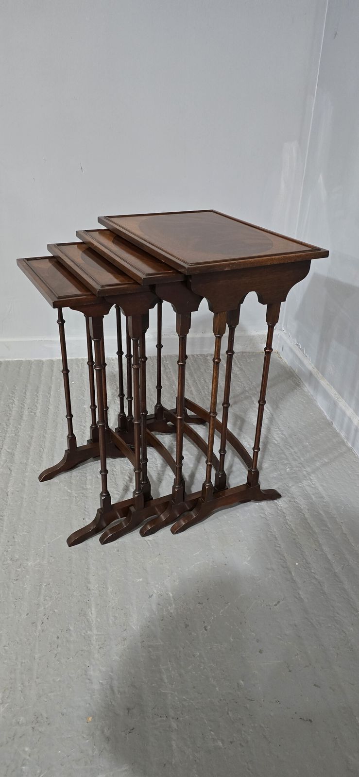 Mahogany Quartetto Nest Of Tables photo buy