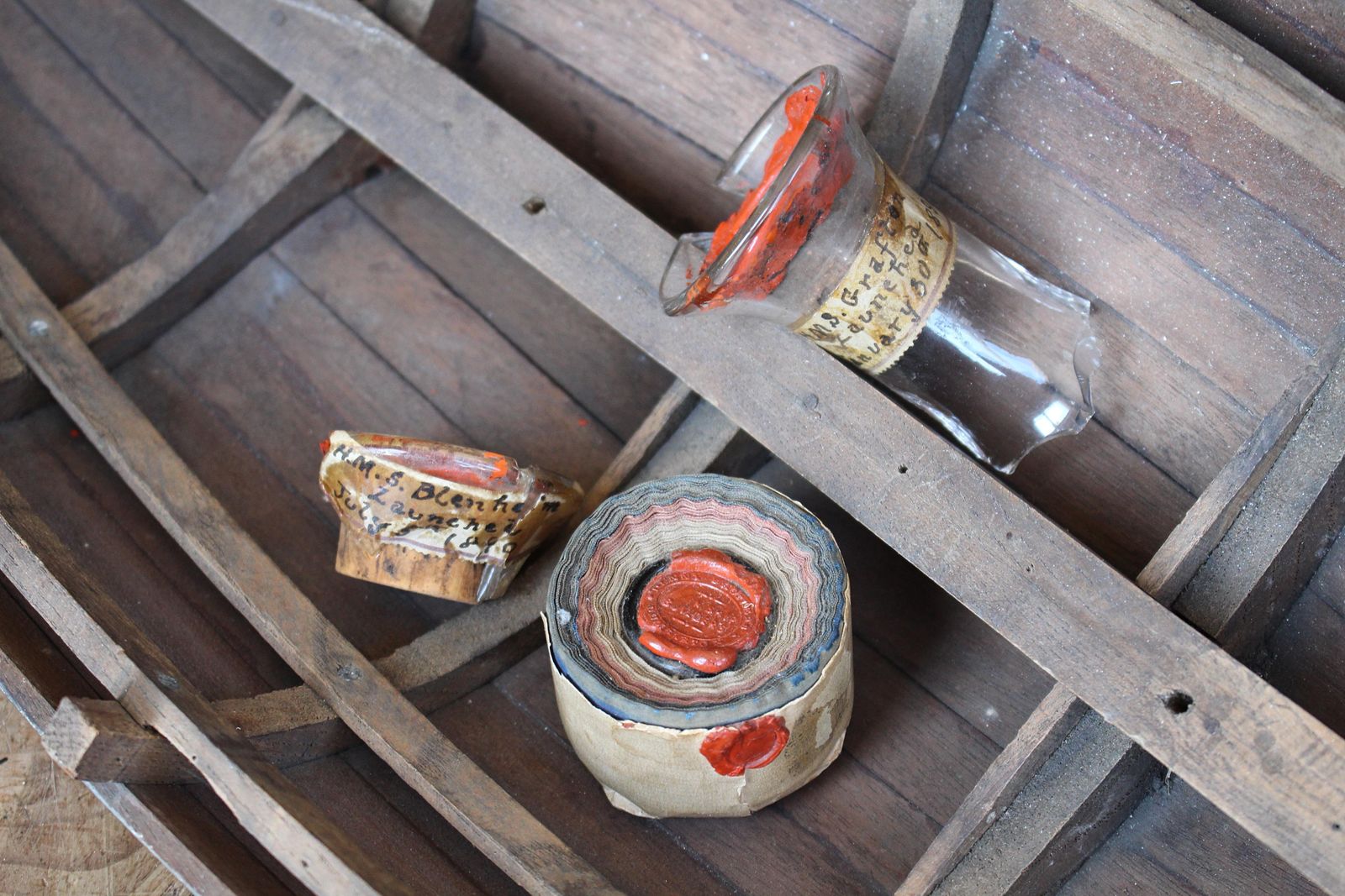 19th Century Maritime Curiosities Launch Bottle Shards Naval Sailors photo Home Decor