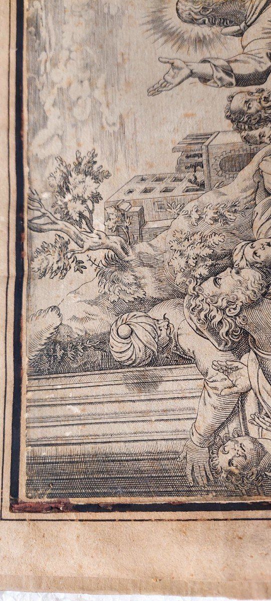 Resurrection Of Lazarus Engraving Cristoforo Bianco Rome 1597 photo buy