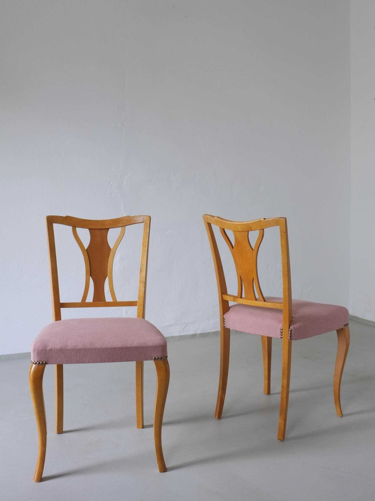 6 Mix & Match Swedish Biedermeier Golden Birch Chairs photo 2715.0