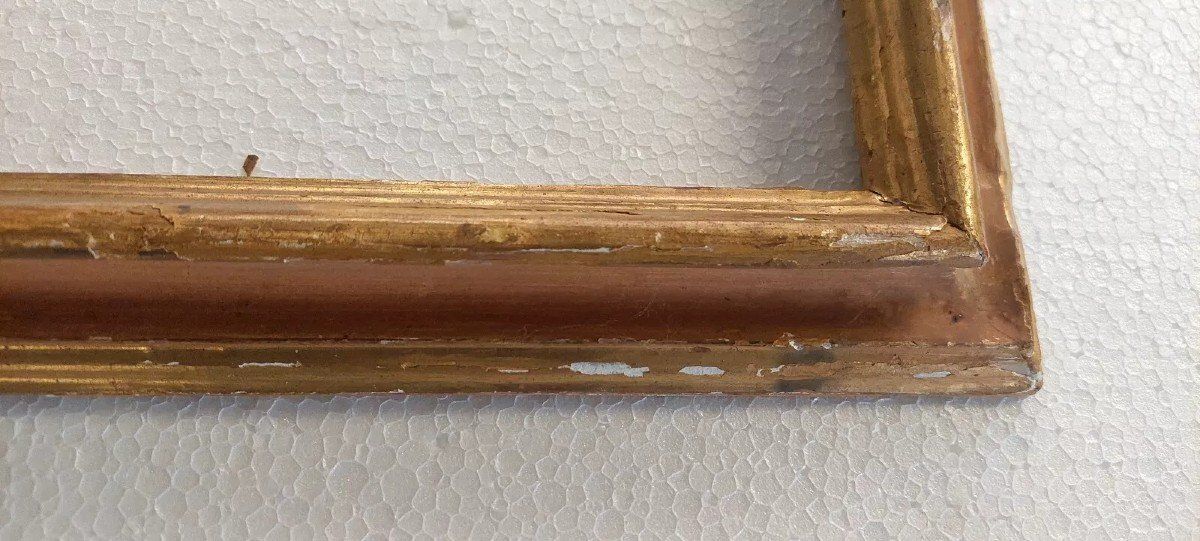 Antique Italian Gilded And Lacquered Frame From The 18th Century photo vintage