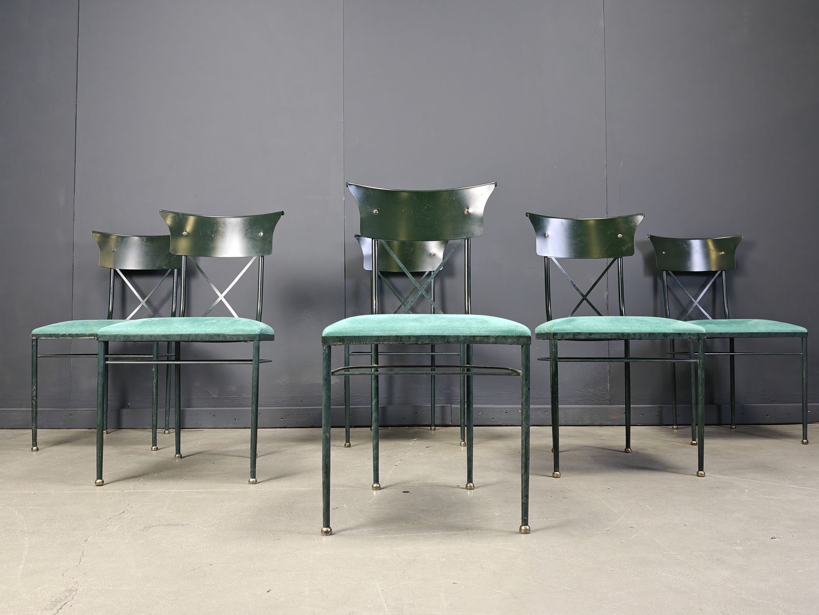 Vintage Dining Chairs By Belgo Chrom, Set Of 6   1970s photo vintage