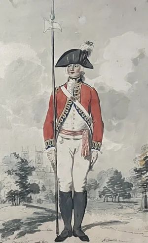 The First Regiment Of Foot 1660   By Thomas Kirk After Edward Dayes, London, 1792. photo furniture