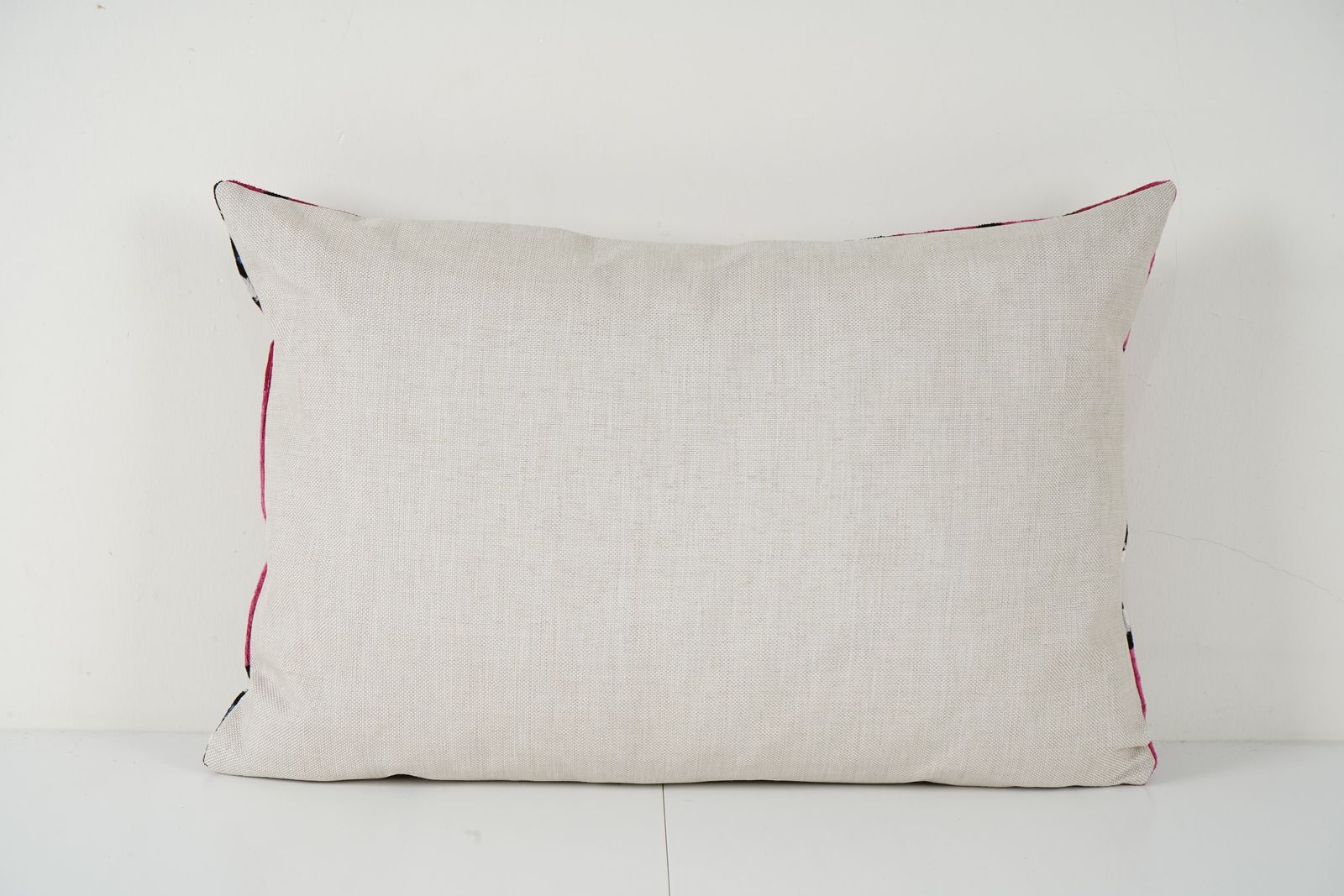 Evil Eye Silk Ikat Velvet Pillow Cover, Pink Boho Throw Cushion With Ikat Pattern, Decorative Home Decor Accent Pillow Gift photo 72.0