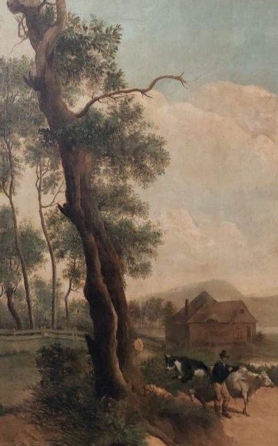 Large Oil Painting Canvas 2m X 1.5m Animated Landscape Charles Loui Verboeckhen photo Art