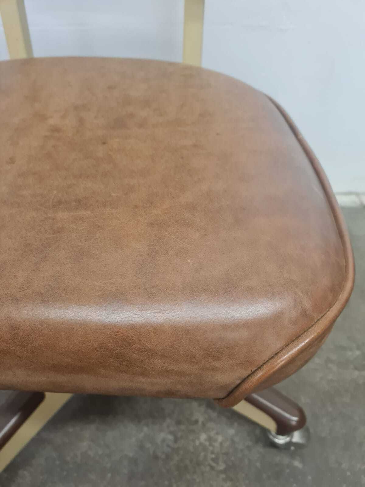 photo for sale Mid Century Modern Swivel Office Chair By United Chair Co., 1950s