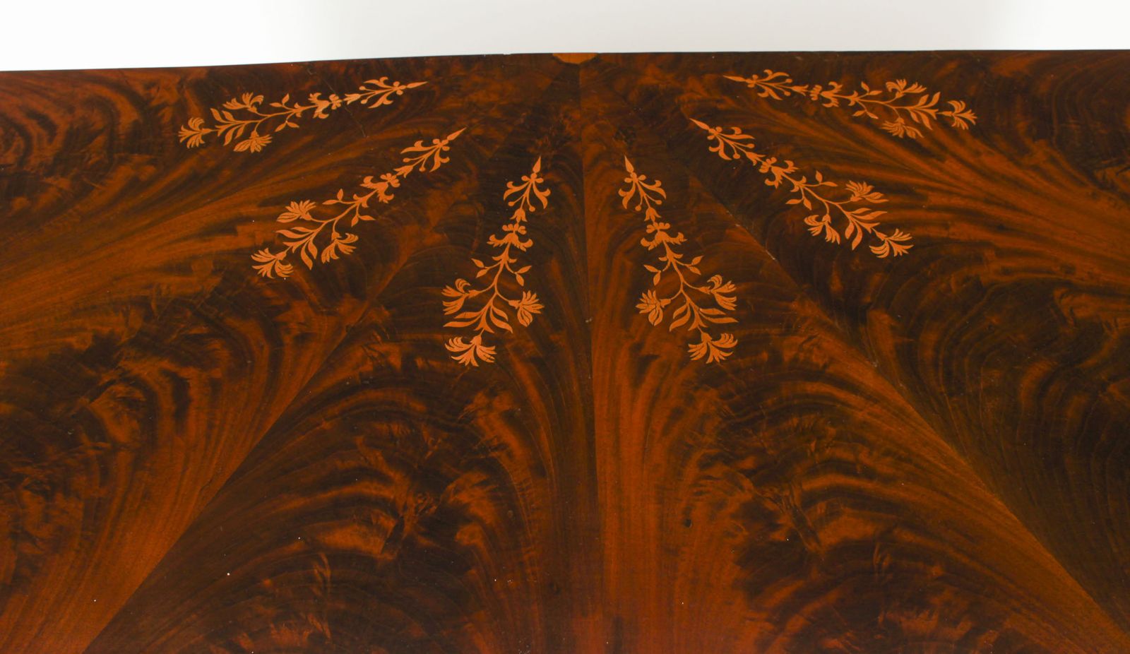 photo furniture Antique Italian Flame Mahogany Giltwood Dolphin Console 19th C