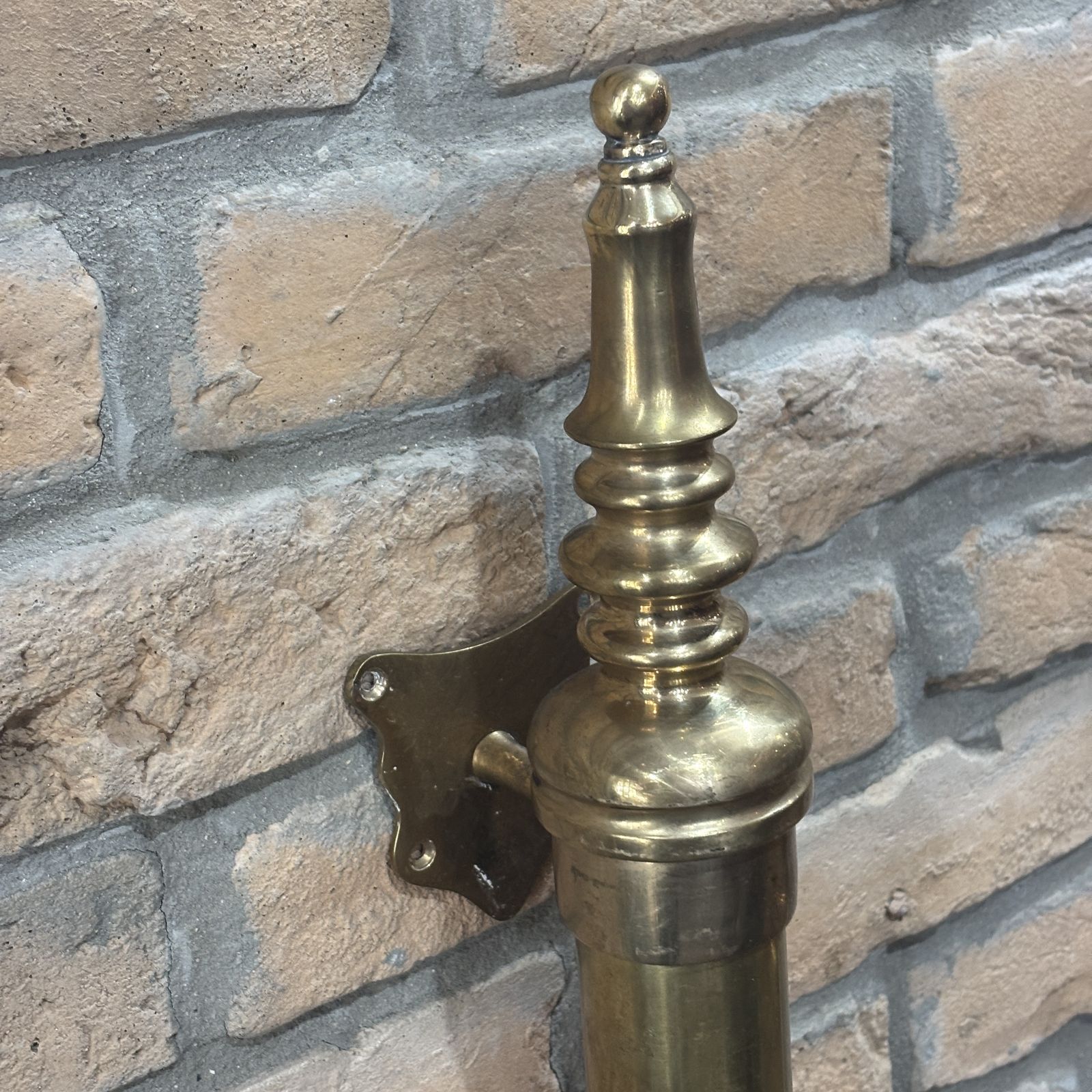 Antique Brass Shop Door Handles (2) photo Home Decor