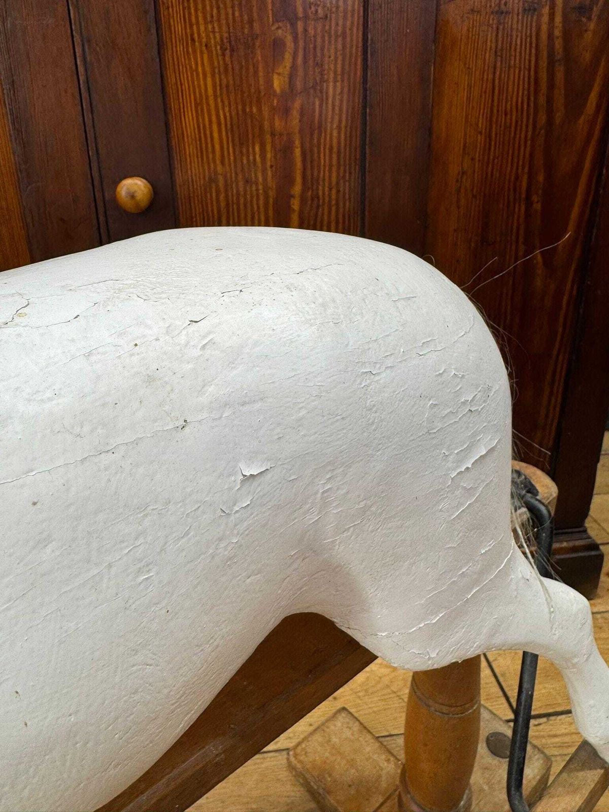 Antique G&J Lines ‘Sportiboy’ Rocking Horse C.1910 – Original Stand, Collectible photo Home Decor