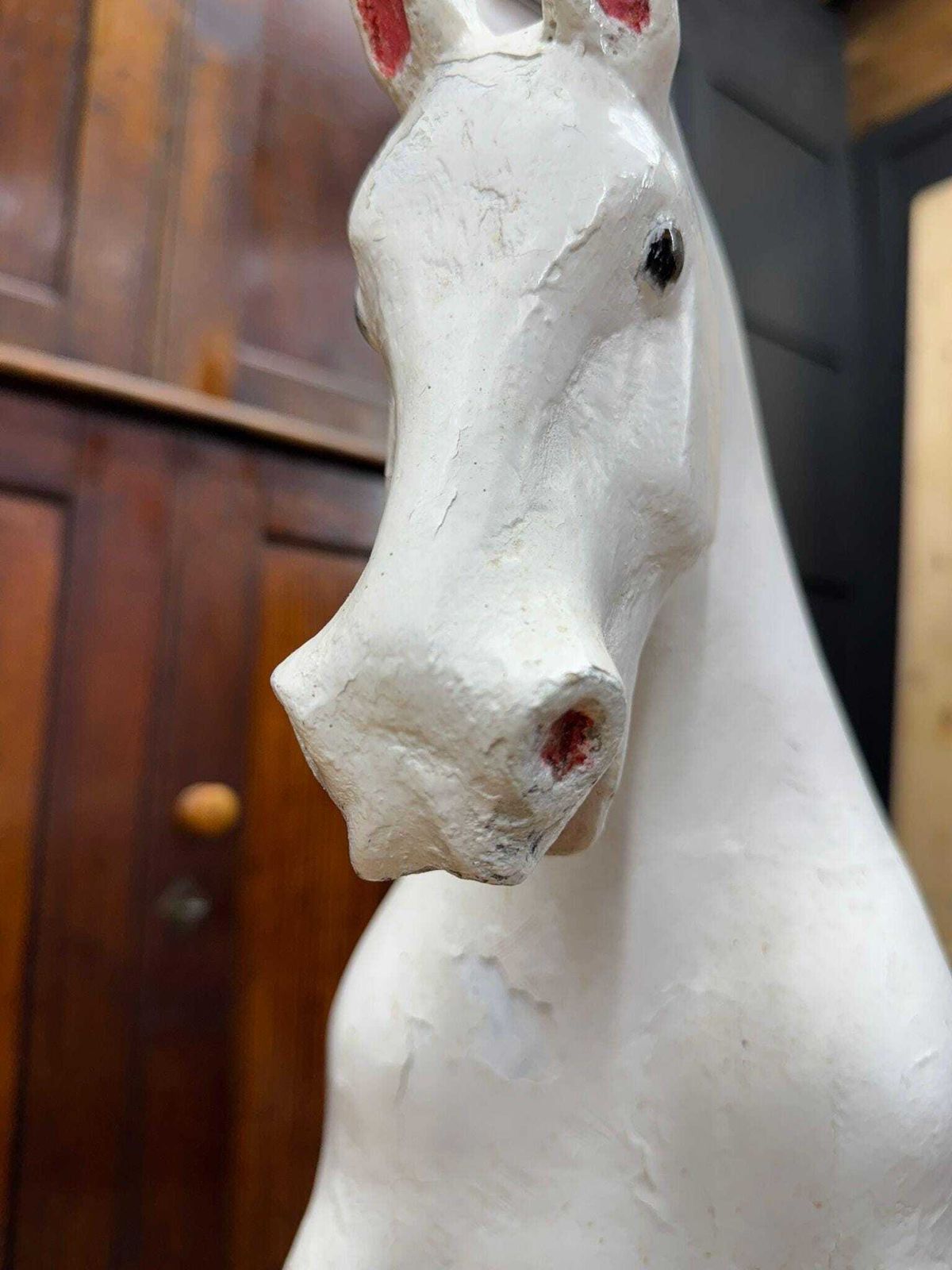 Antique G&J Lines ‘Sportiboy’ Rocking Horse C.1910 – Original Stand, Collectible photo vinterior