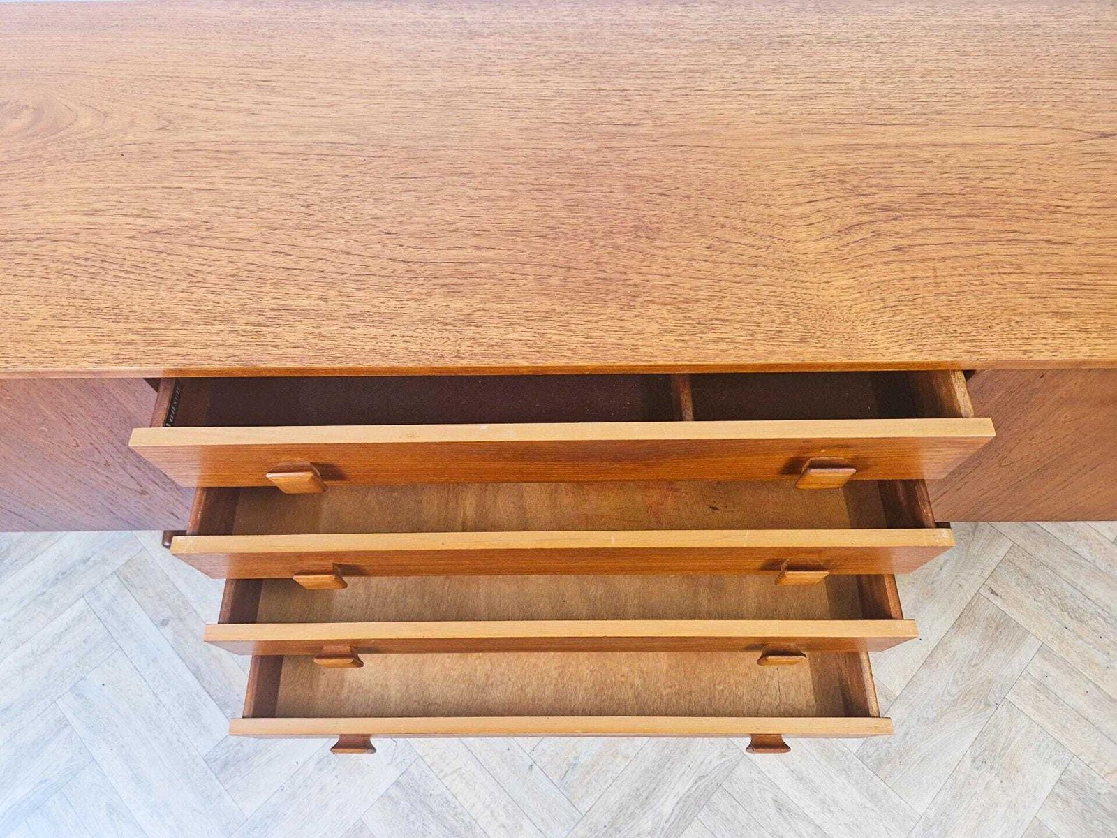 Vanson By Peter Hayward 1960s Mid Century Teak Danish Design Sideboard Buffet Credenza Bl339 photo vinterior