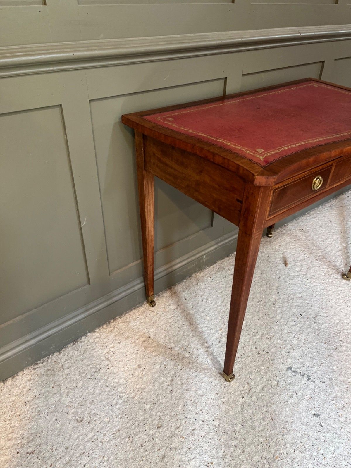 Antique Desk With Leather Top Circa Early 1900’s. photo for sale
