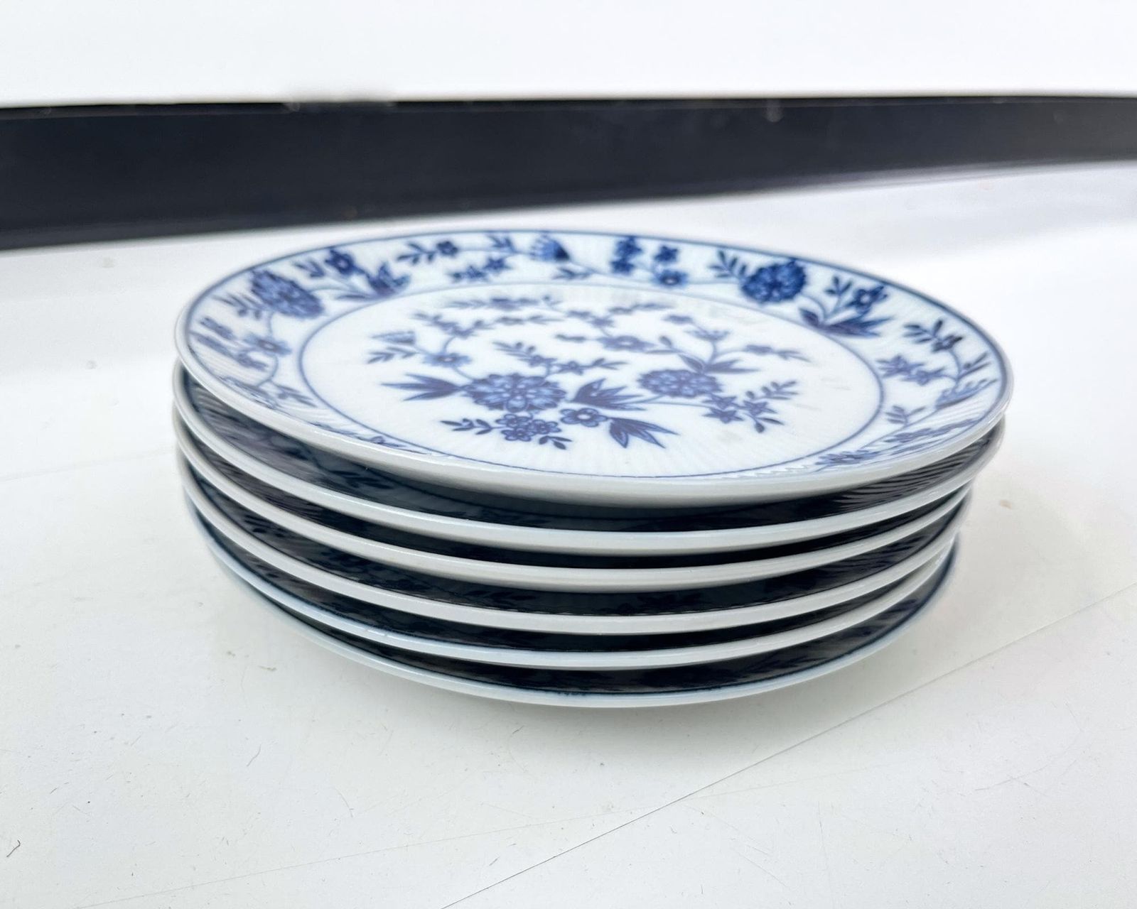 Blauw Witte Bordjes | 6 Stuks | Antieke Kleine Bordjes photo 60.0