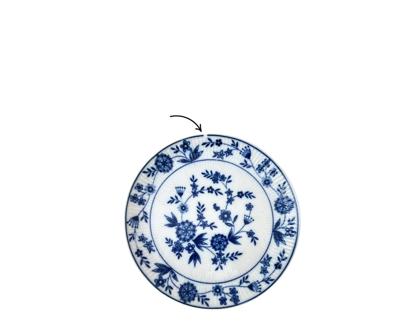 photo furniture Blauw Witte Bordjes | 6 Stuks | Antieke Kleine Bordjes