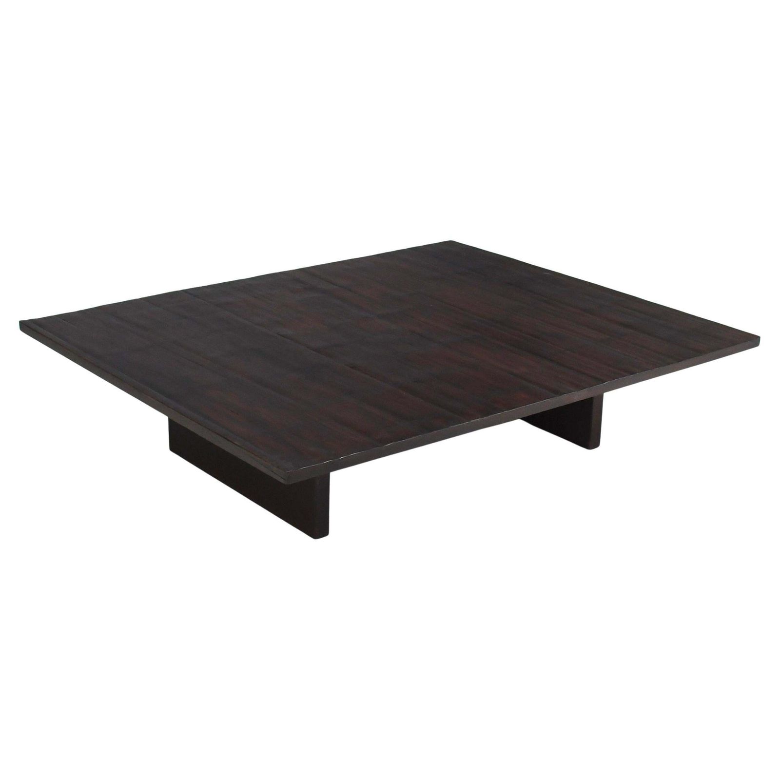 Large Bamboo And Wenge Coffee Table By Axel Vervoordt, Belgium