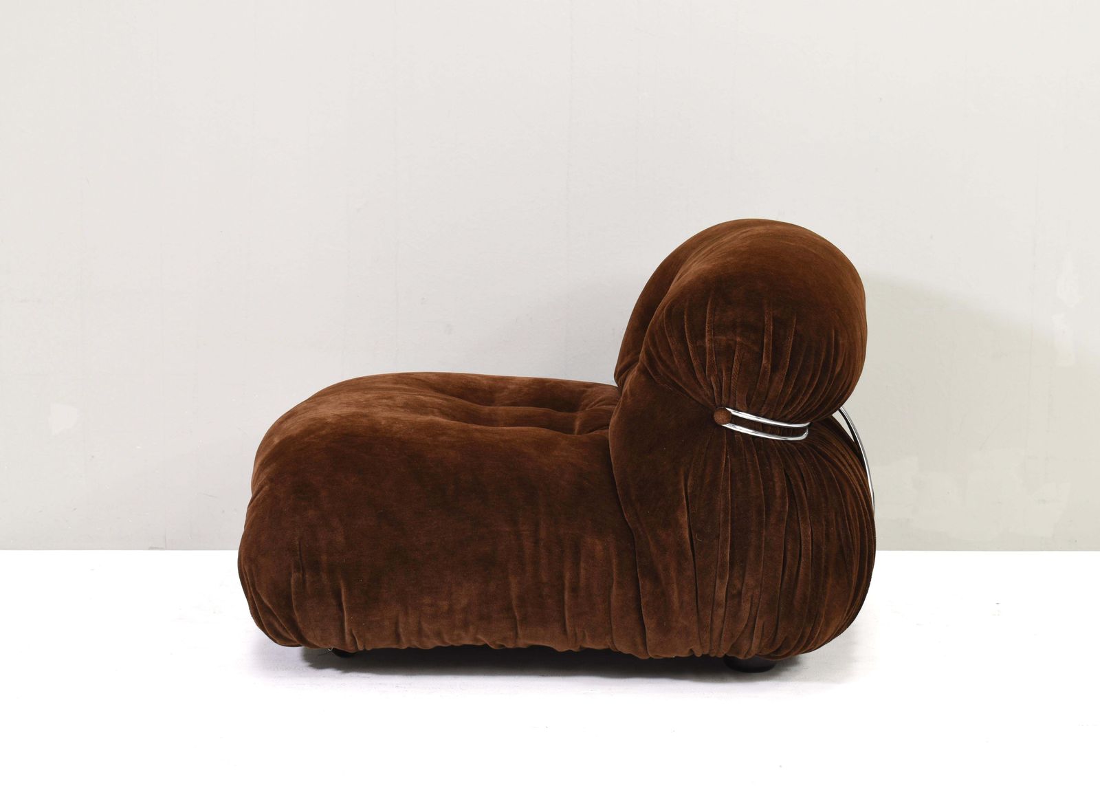 Soriana Chair By Scarpa In Original Chocolate Brown Mohair   Cassina, 1960s photo 7548.0