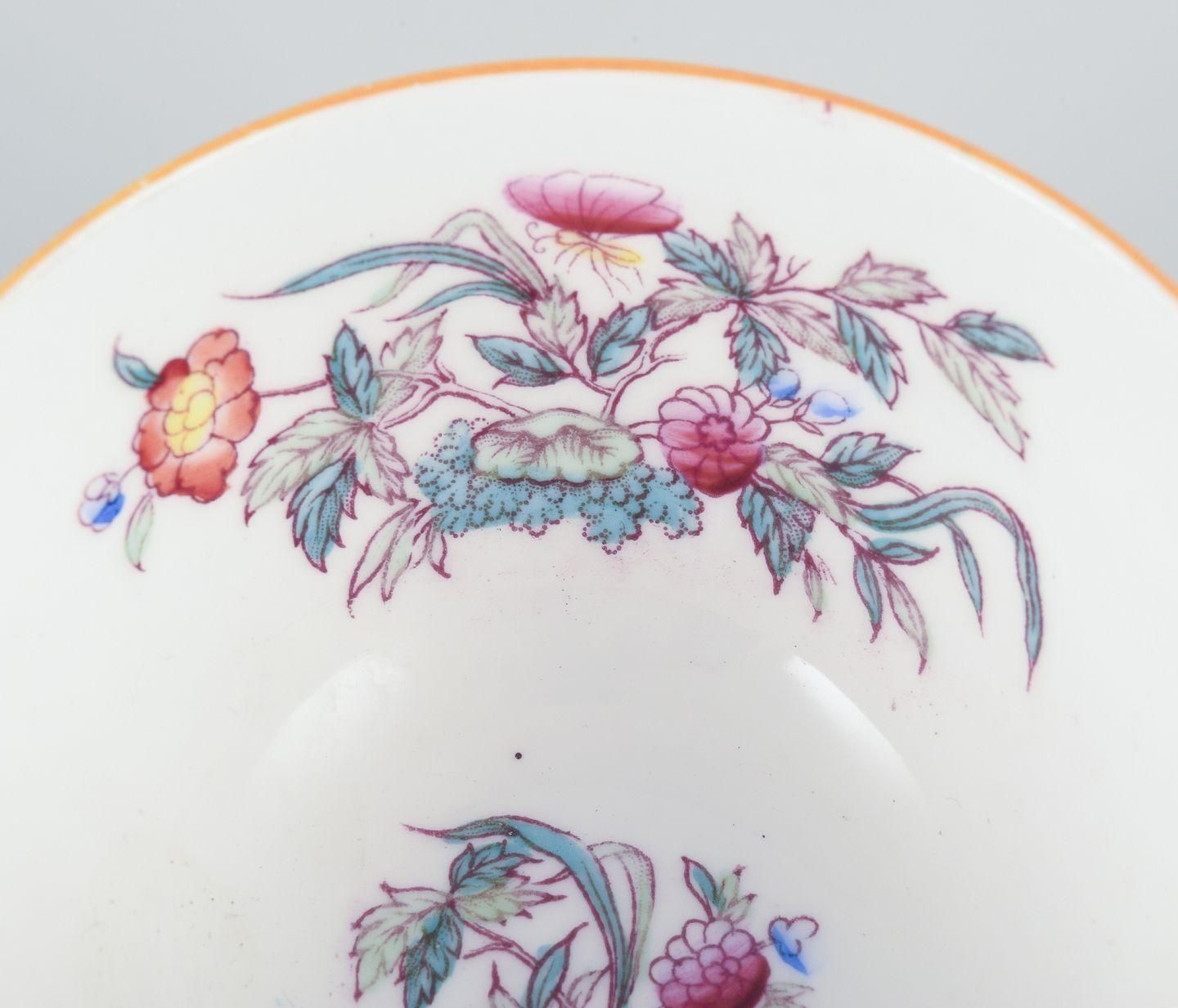photo furniture Rörstrand, Sweden. Set Of Five "Formosa" Coffee Cups With Saucers In Faience.
