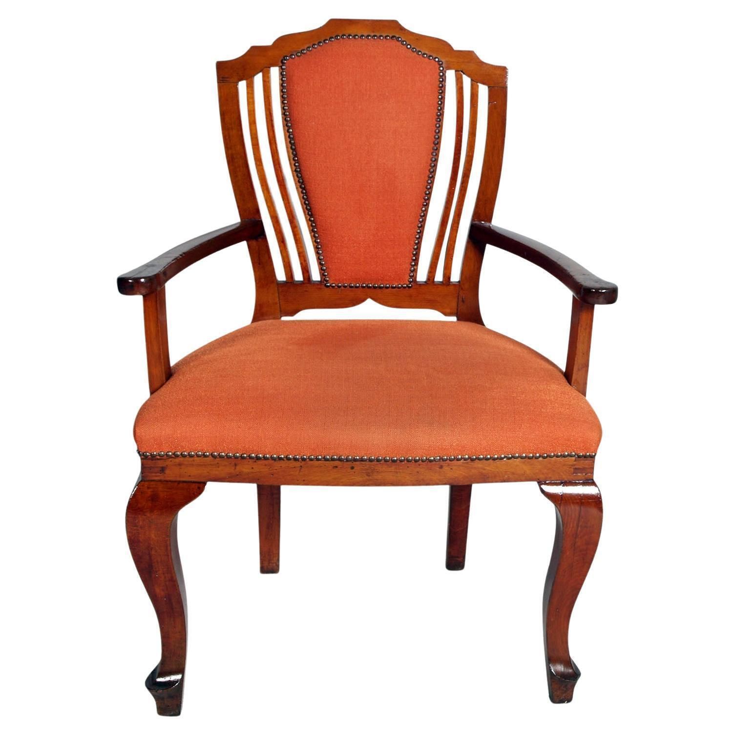 Set Of Three Italian Art Deco Walnut Chairs   Desk Or Vanity Seating, Circa 1930 photo furniture