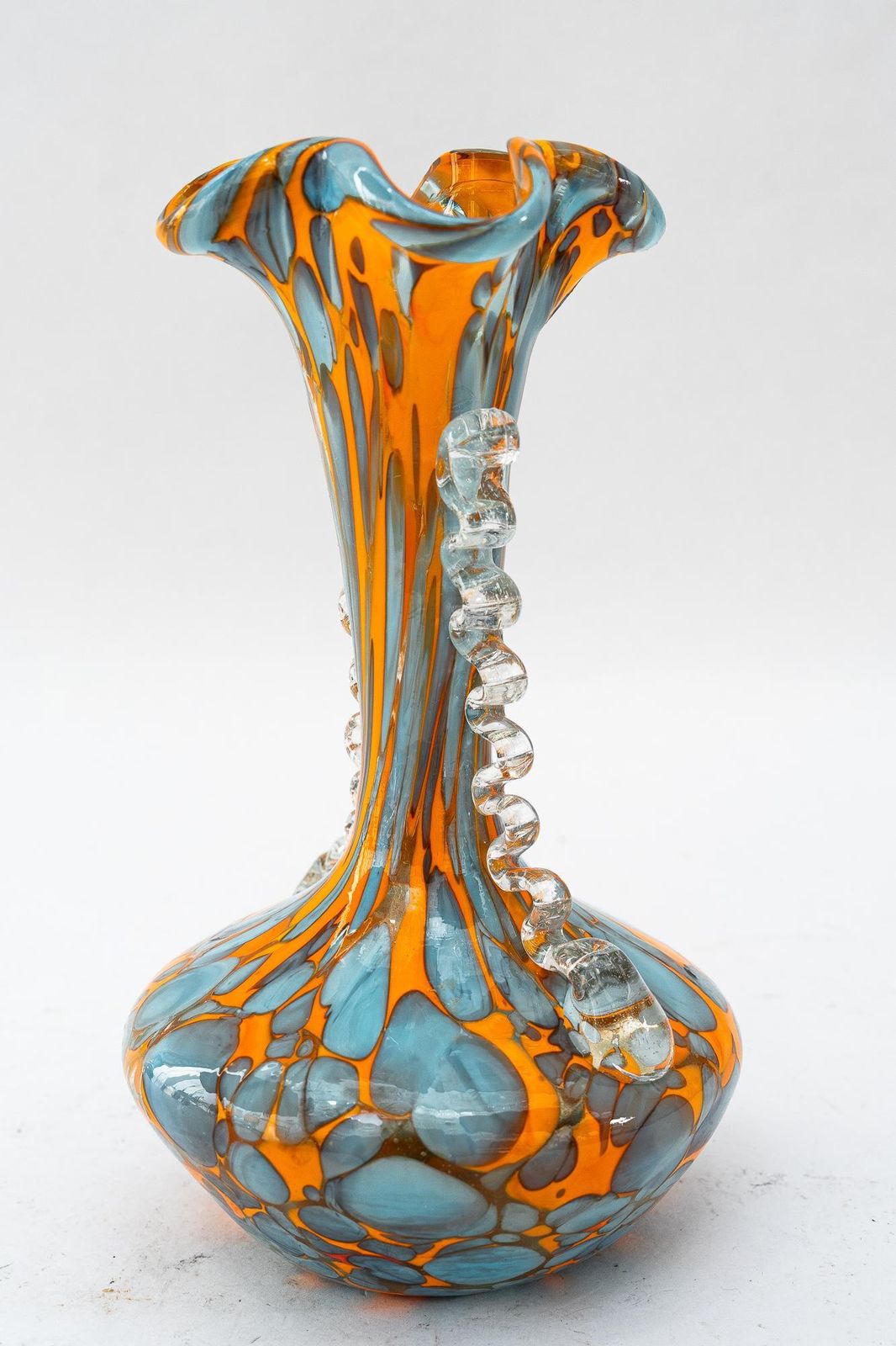Millefiori Italian Art Glass Vase Around 1950s photo vintage