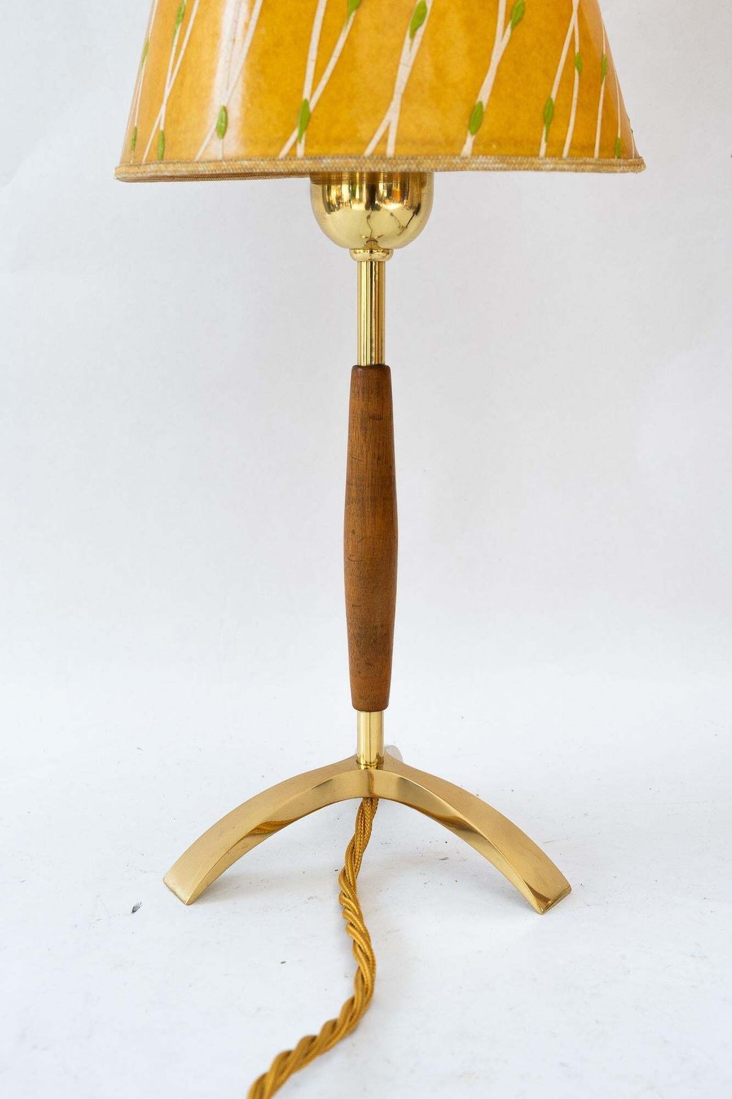 2x J.T.Kalmar Table Lamps With Original Shades Vienna Around 1950s photo for sale