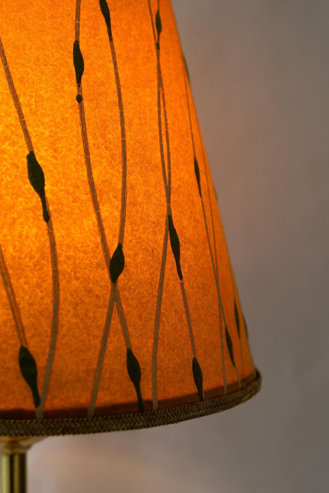 photo for sale 2x J.T.Kalmar Table Lamps With Original Shades Vienna Around 1950s