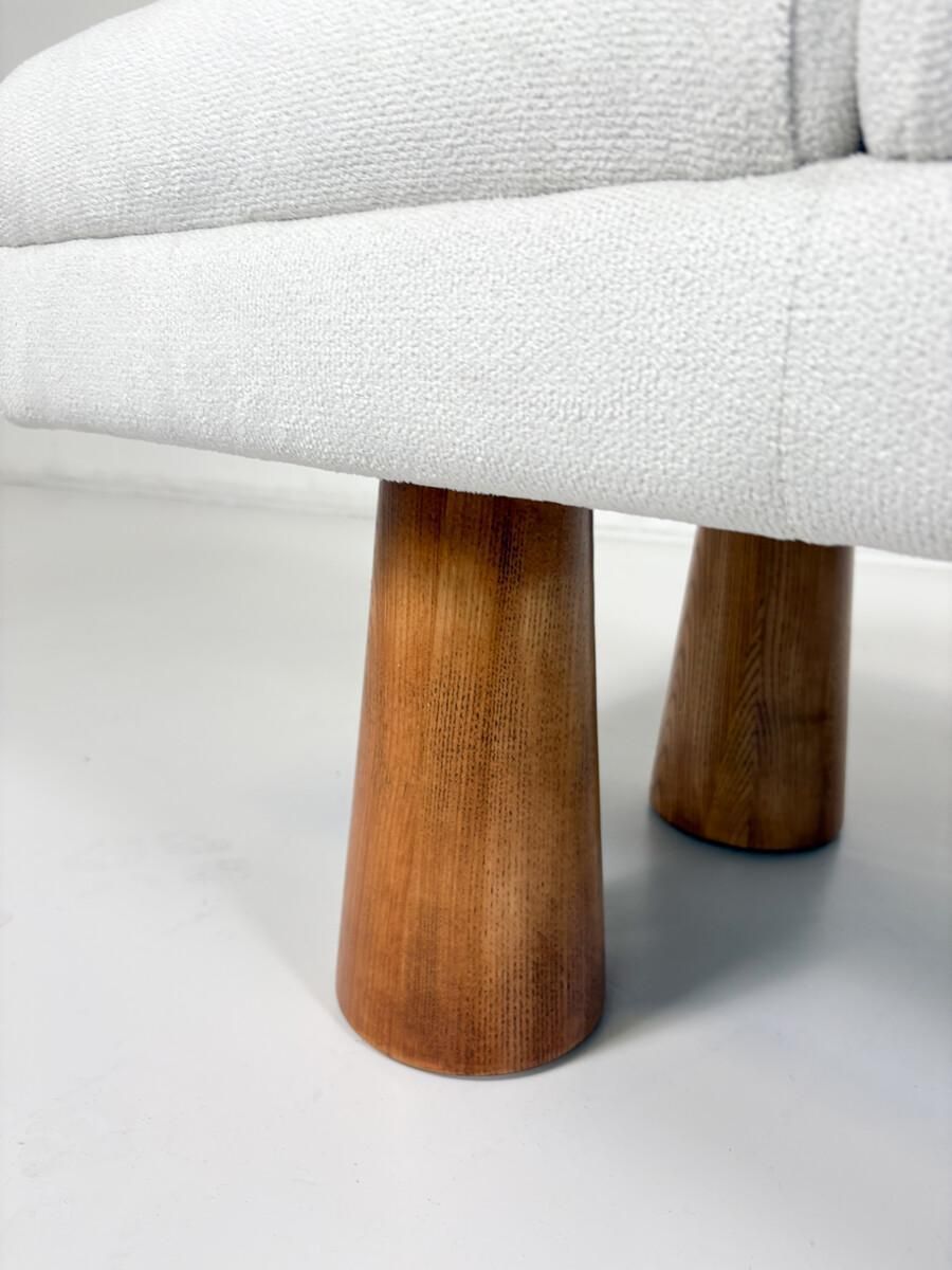Contemporary Bench, Wood And Fabric, Italy photo Furniture
