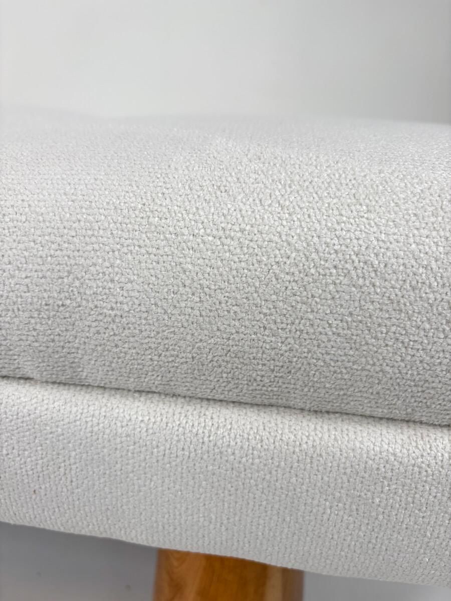 Contemporary Bench, Wood And Fabric, Italy photo vintage