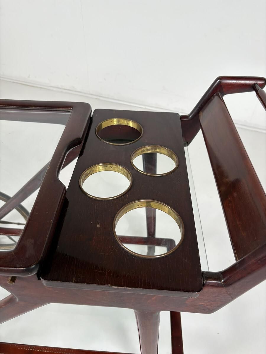 Mid Century Modern Bar Cart, Italy 1950s photo vinterior