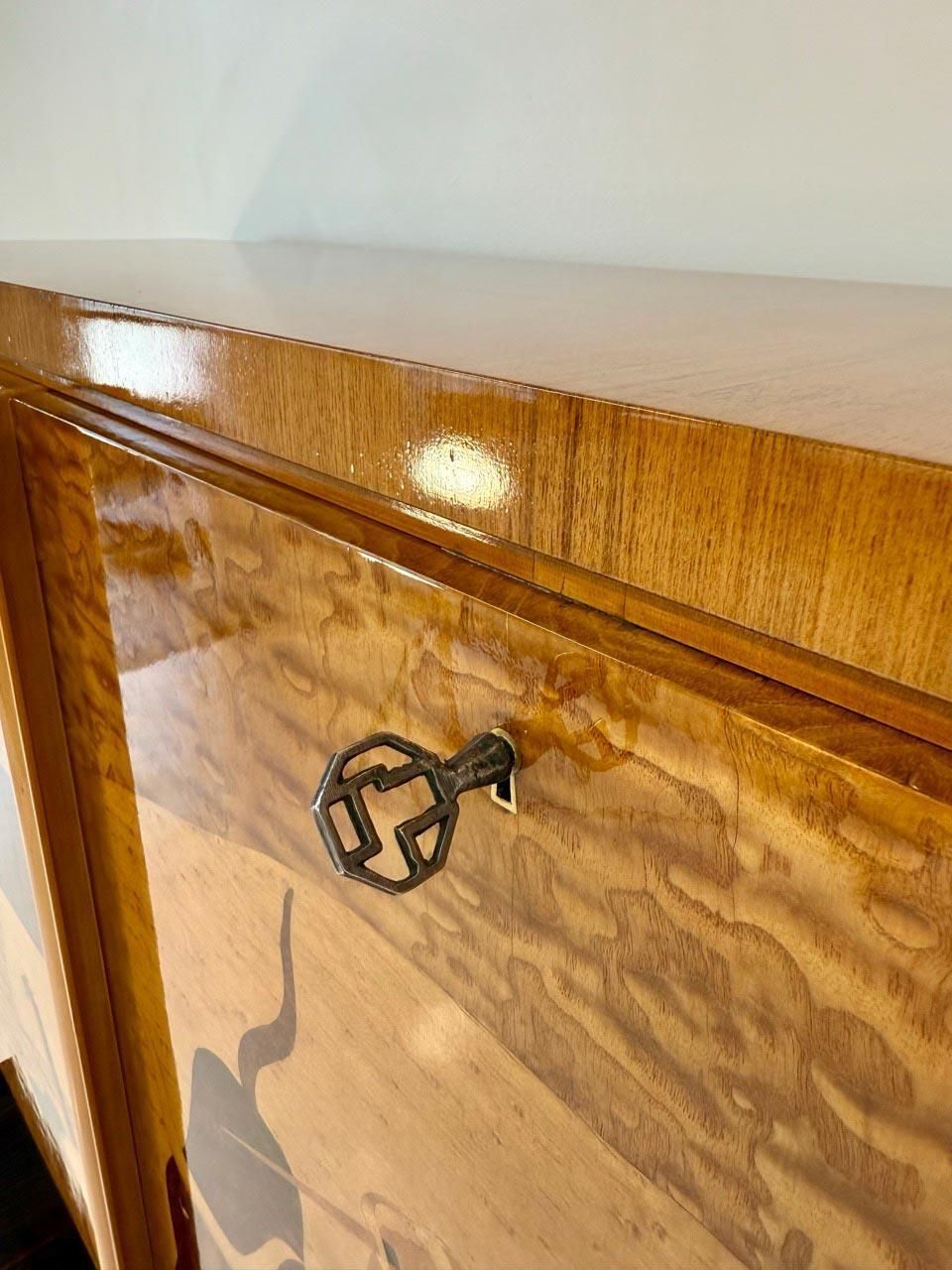 Furniture Rare Cassi Ramelli Bar Cabinet, Published In Archivio Anzani, 1936 photo