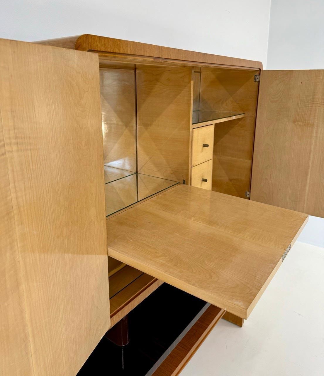 photo vintage Rare Cassi Ramelli Bar Cabinet, Published In Archivio Anzani, 1936
