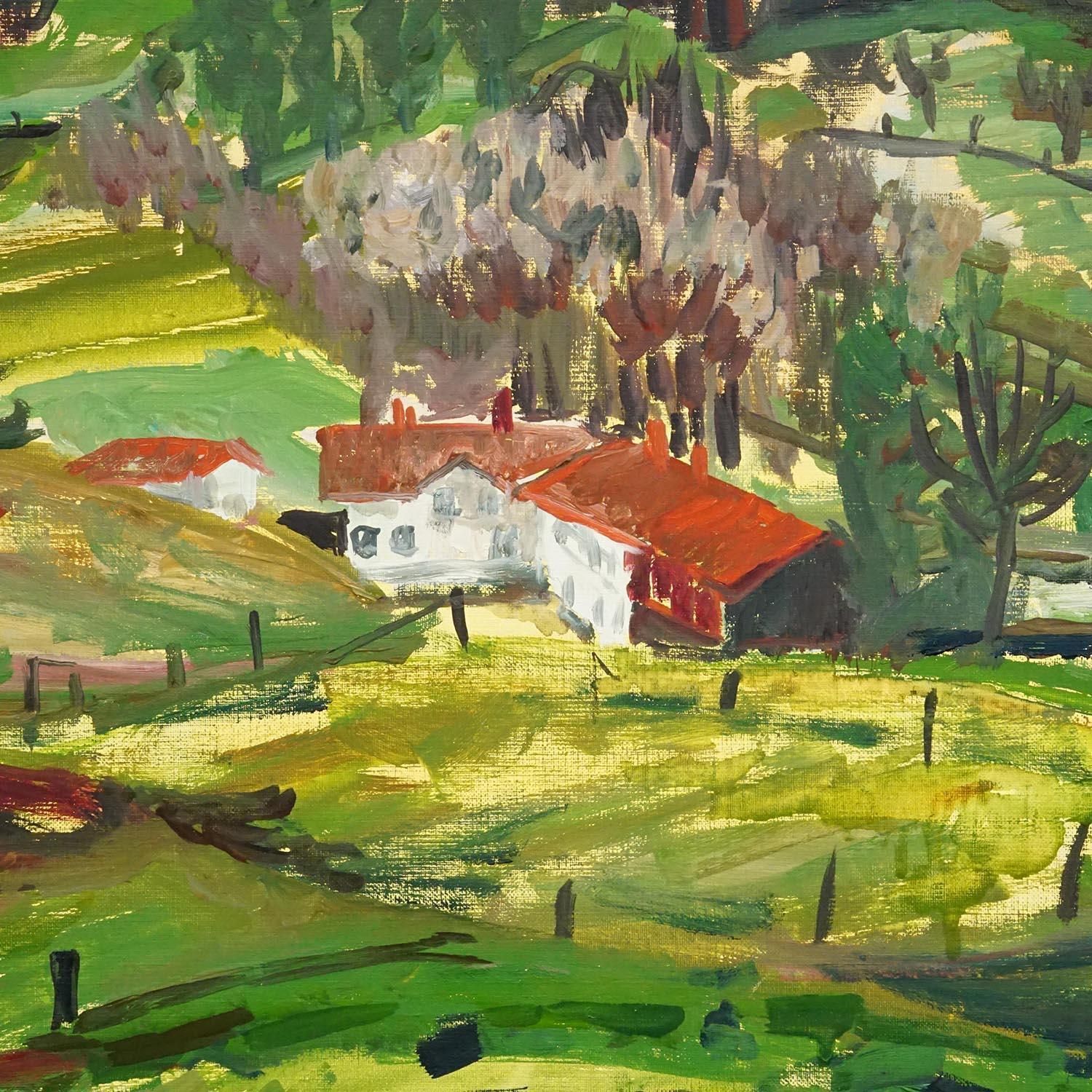 Alexander Michael – Olieverfschilderij, Landschap Bij Dietramszell, 1974 photo Kunst
