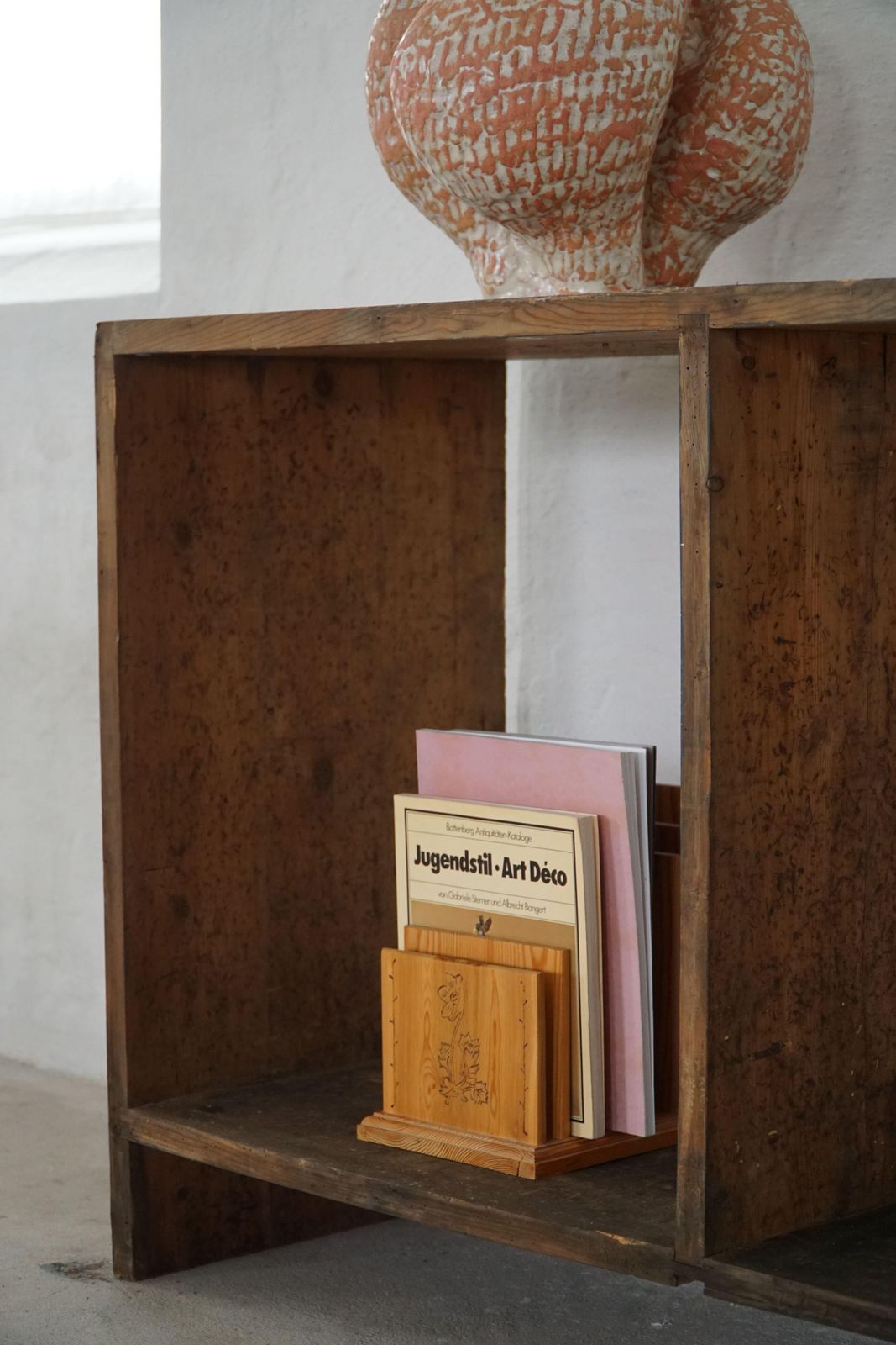 Primitive Early 20th Century French Shelf In Patinated Oak, Wabi Sabi, 1920s photo 2596.0