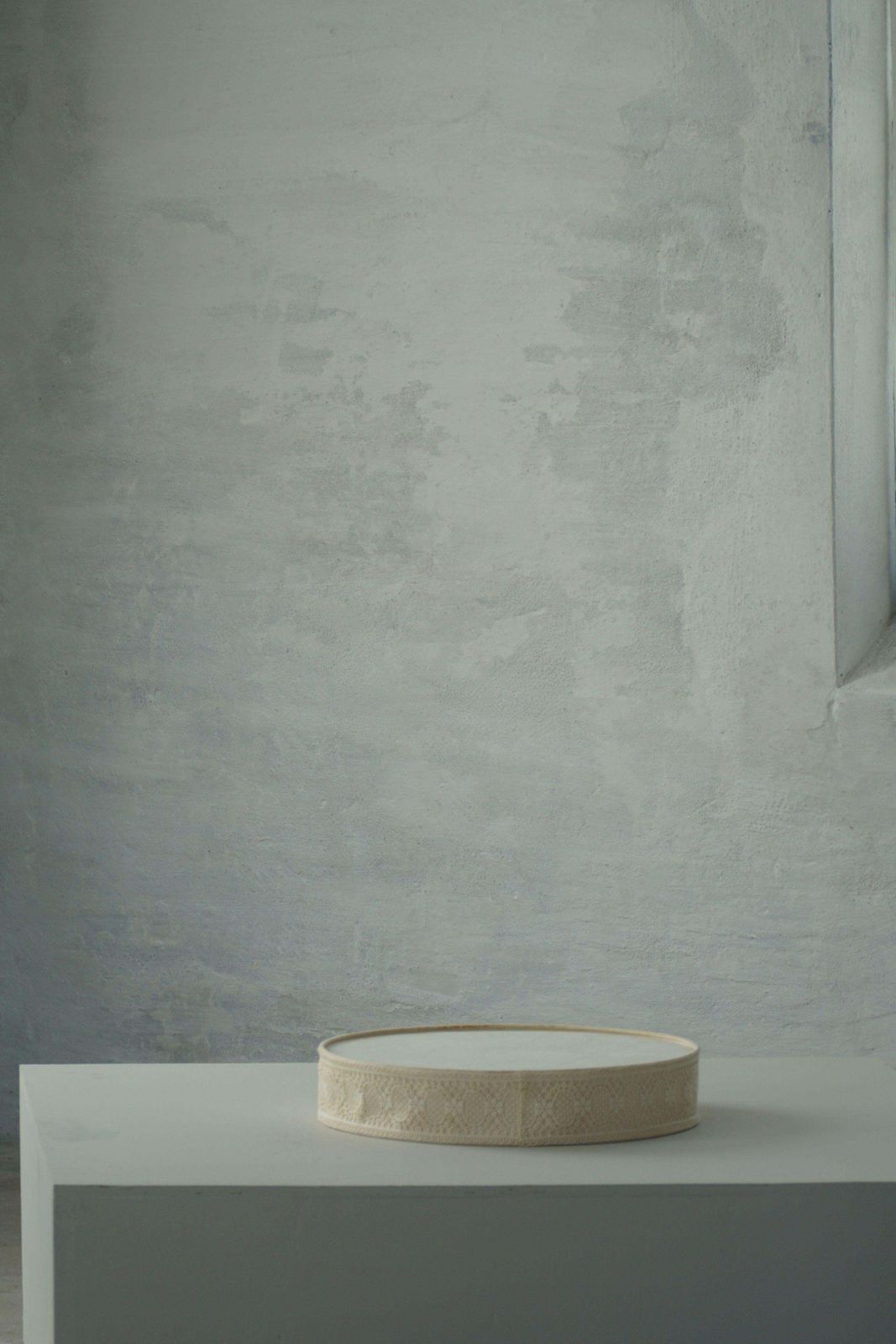 Lighting Mid Century Modern Ceiling / Wall Sconce In Linen And Lace, Sweden, 1950s photo
