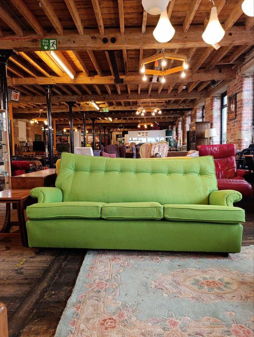 Iconic Parker Knoll N30 Three Piece Suite   Apple Green Wool   1960s British Design photo 2500.0